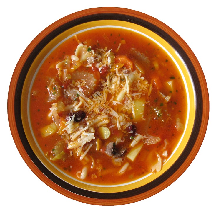 Minestra minestrone zuppa