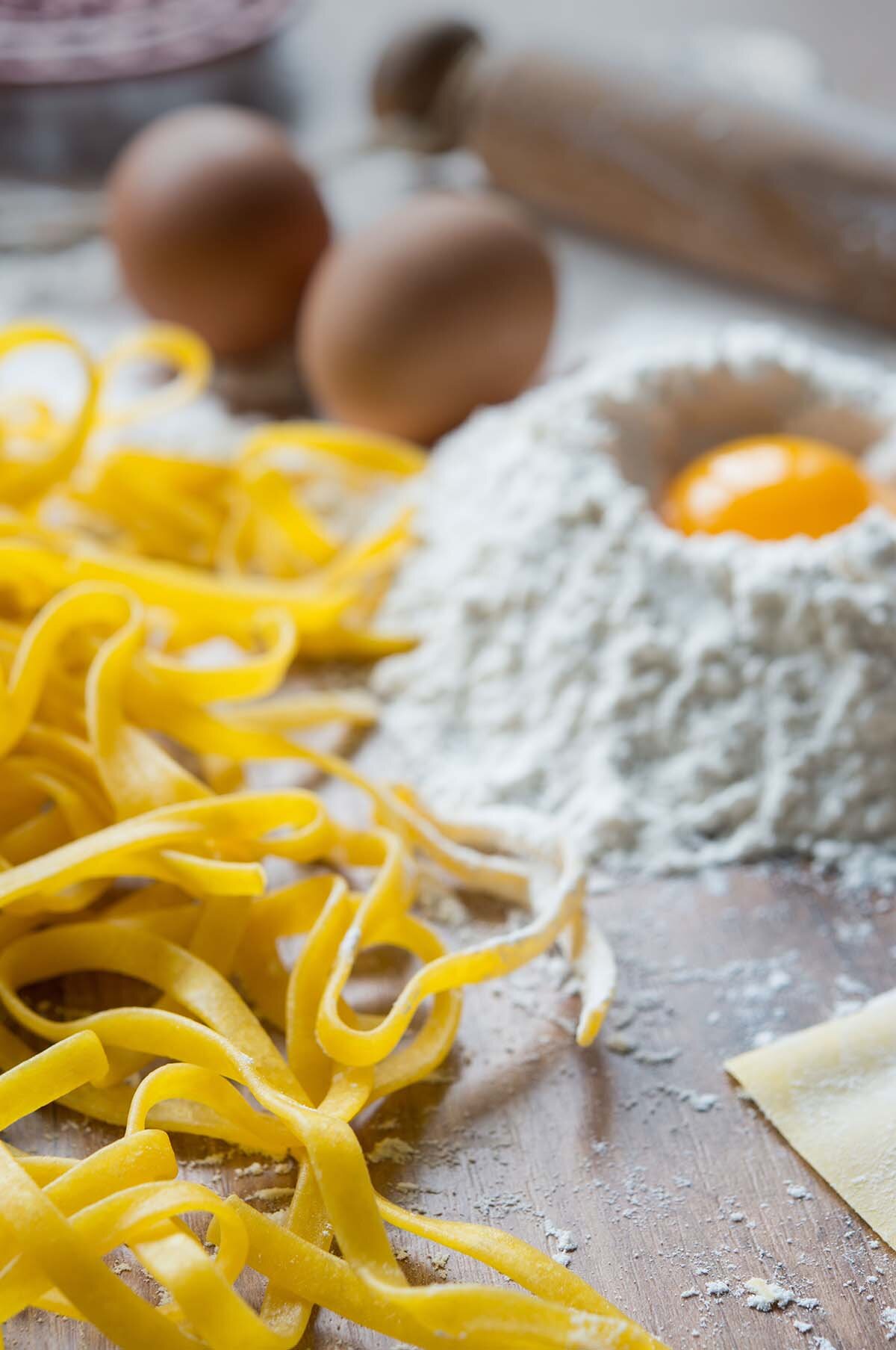 tagliatelle pasta all'uovo eggs